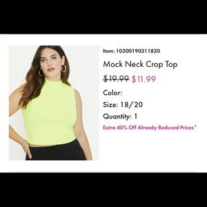 Neon Crop Top